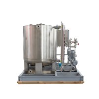 Plataforma de Dosificación Automática con Tanque de Mezcla, Control PLC, para Uso Industrial