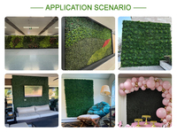 Panneaux décoratifs d'extérieur artificiels, clôture en gazon, haie artificielle, panneaux muraux de plantes paysagères à feuilles vertes