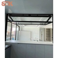 Ventana Plegable Vertical de Vidrio Templado con Marco de Aluminio con Rotura de Puente Térmico, Ahorro de Espacio, Apertura del 90 Por Ciento