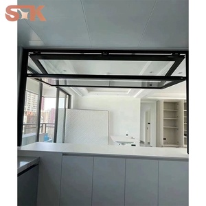 <span class=keywords><strong>Fenêtre</strong></span> pliante verticale à rupture de pont thermique en aluminium avec verre trempé, ouverture à 90 %, gain de place - Product Image 3