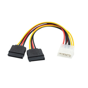 SATA Power Adapter Cable 4 Pin To 2 SATA Connectors For Hard Drive Optical Drive Power Supply <b>Accessories</b> - Product Image 2