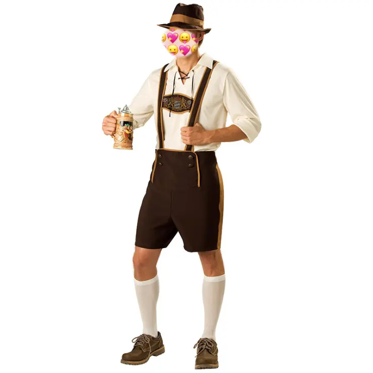 Fantasia adulto masculina oktoberfesta, cerveja, vestido de festa, trajes HPC-6015, venda imperdível