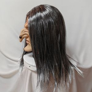 Máscara de Bruja de Látex Color Carne, Disfraz de Halloween, Accesorio de Cosplay, Máscara de Anciana - Product Image 3