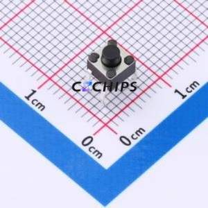 SMG-02-H043A1 Tactile Switch Through hole Component (THT)-4P,4.5x4.5mm Switch Single Pole Single Throw Round Button 2.5N 4.5mm - Product Image 1