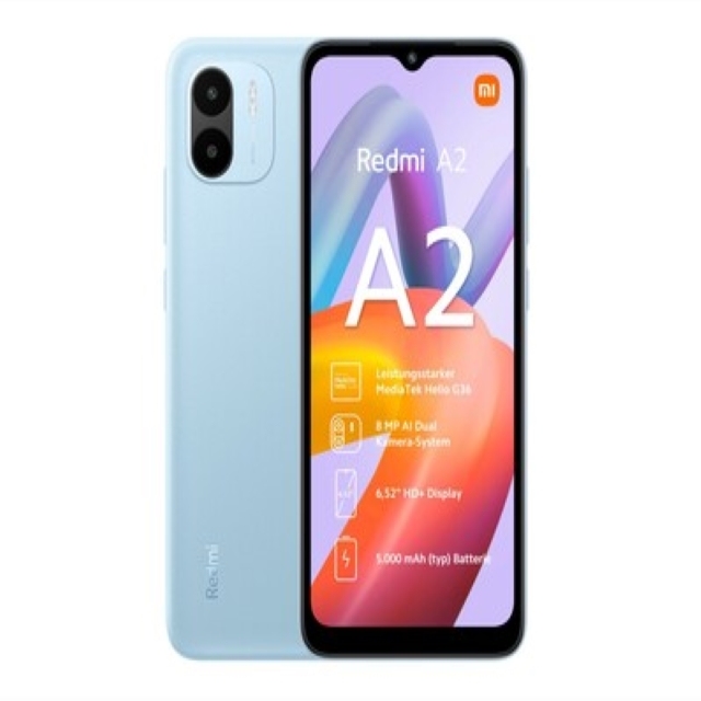 Newest Xiaomi Redmi A2 2GB+32GB Global Version Redmi Smartphone 6.52 Display Fast Charging Mobile Phones