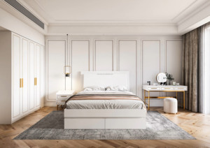 Meubles de chambre d'hôtel en panneaux de bois de style commercial moderne, prix de gros usine - Product Image 6