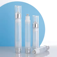 Flacon vide en plastique ABS pour cosmétiques, lotions, crèmes pour les yeux et soins de la peau, avec système airless à aiguille à eau à ultrasons, 5ml, 10ml, 15ml, 20ml