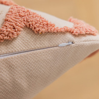 Housse de coussin rectangulaire géométrique capitonnée Hapton, style marocain, faite à la main, broderie tridimensionnelle en coton, canapé de salon