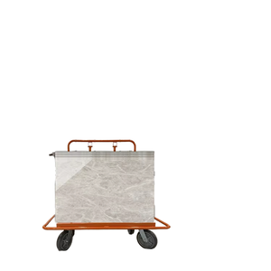 JH-Mech 가정용 접이식 조정 가능한 패널 돌리 금속 시트 돌리 하버화물 건식 벽체 카트 두 바퀴 - Product Image 1