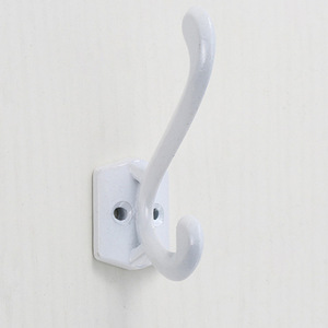 <b>Wall</b> Mounted Coat <b>Hook</b> Black Zinc Alloy Single <b>Hook</b> For Door Or <b>Wall</b> Use - Product Image 3