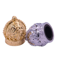 Bouchon de flacon de parfum en métal personnalisé, bouchon en alliage de zinc avec insert