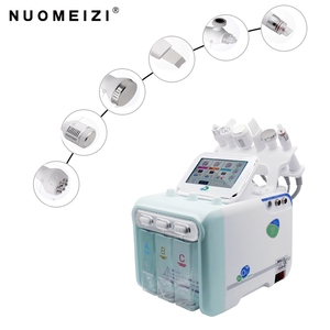 Chuyên nghiệp <span class=keywords><strong>7</strong></span> trong <span class=keywords><strong>1</strong></span> H2O2 oxy Spa trẻ hóa da mặt & nhăn sẹo loại bỏ bong bóng nhỏ Máy ABS loại máy tính để bàn - Product Image 6
