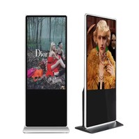 Pantalla Táctil Vertical de 55-65 Pulgadas para Publicidad en Interiores, Kiosco Digital con Pantalla LCD 4K, Gráficos Animados, Señalización Digital