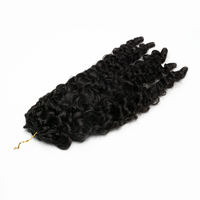 Ghair 2026 Extension de cheveux vierges à effet plumeux pour tressage au crochet, 100g, 12-30 pouces, Boucles françaises, Lot de cheveux vietnamiens, Double trame machine
