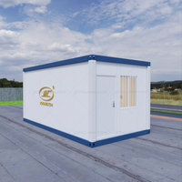 Villa préfabriquée de luxe en conteneurs de 40 pieds, maison modulaire multi-étages avec 3 chambres, 2 salles de bain, salon et bureau à domicile