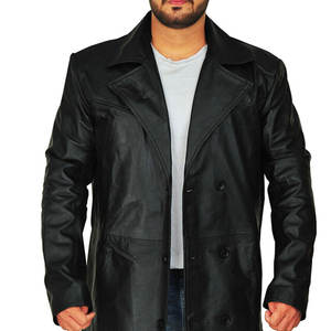 Manteau en cuir à manches longues pour homme, usage quotidien décontracté, col montant, idéal pour les jours froids, bonne qualité, prix de gros - Product Image 4