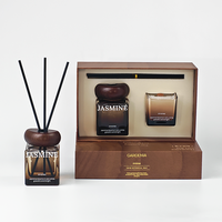Luxus-Handelsmarke für Reed-Diffusor und Aromakerzen-Geschenkset mit starkem Duftglas material für die Luft erfrischung im Heimauto