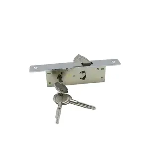 High Security key cross keys sliding door lock body for aluminium door