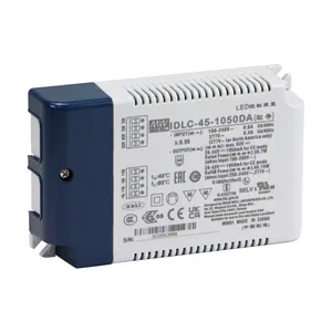 Meanwell IDLC-45-500 קבוע הנוכחי מצב AC DC LED נהג 25w 500mA אספקת חשמל