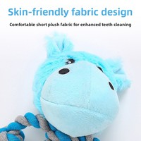 Jouet à mâcher couineur en forme d'animal mignon pour chien, résistant aux morsures, jouet sonore pour molaires, pour chiots et chiens de petite et moyenne taille, jouet de nettoyage des dents pour animaux de compagnie