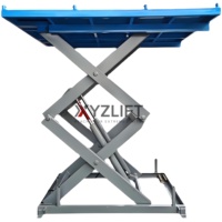 Table élévatrice à ciseaux hydraulique XYZLIFT avec convoyeurs à rouleaux, alimentation électrique 380V pour usage en entrepôt