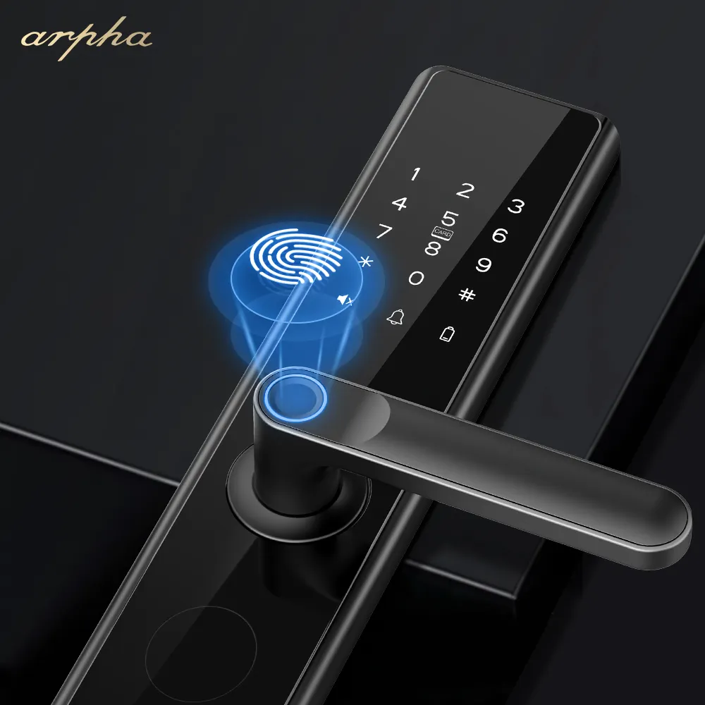 Arpha H11 New Smart Door Handle Cerradura Inteligente Fingerprint Door Lock