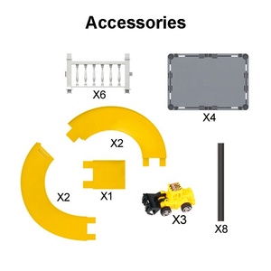 Bricolage à assembler Construction ferroviaire Parking Lot jouet enfants ingénierie camion course <span class=keywords><strong>voiture</strong></span> fente jouet rampe piste Parking <span class=keywords><strong>Garage</strong></span> jeu ensemble - Product Image 3