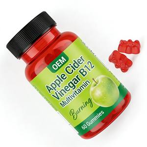 Gummies de Vinaigre de Cidre de Pomme OEM, Capsules Vitaminées, Poudre de Gummies, Comprimés de Café, Brûleur de Graisse, Thé, Perte d'Appétit et de Poids - Product Image 3