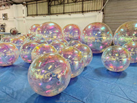 Ballon miroir géant de 100 cm, 1 m, 40 pouces pour la décoration, sphère scintillante scellée, grande boule brillante, publicité, ballon miroir gonflable