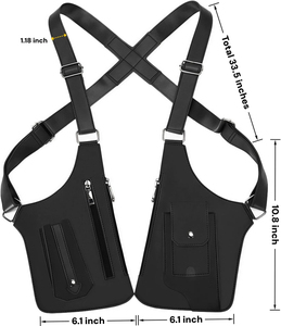 Bolso Bandolera Doble para Hombre, <span class=keywords><strong>de</strong></span> Cuero, con Doble Correa, Estilo Moderno, Ajustable, <span class=keywords><strong>de</strong></span> Tela Oxford - Product Image 6