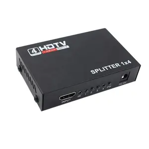 HD ספליטר 1X4 ממיר מתאם 1080P מגבר HDTV מתג 1 ב 4 החוצה HDTV ממיר מתאם עבור טלוויזיה