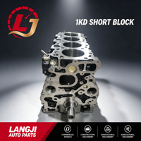 Bloc Moteur Court Premium 1KD-FTV, Bloc Moteur Diesel de Remplacement pour l'Entretien des Véhicules Toyota Hiace Fortuner