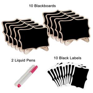 Perfect Erasable Rectangle Chalk Boards for Menu on the Table Best <strong>Mini</strong> Blackboards <strong>Mini</strong> Chalkboard Signs with Stand - Product Image 5
