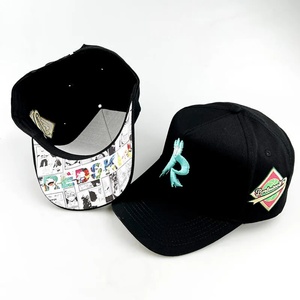 High Quality Sporty 6 Panel <b>Waterproof</b> Cotton 3D Embroidery Fruit Design Custom Fitted Frame Metal Buckle Snapback Baseball <b>Cap</b> - Product Image 1