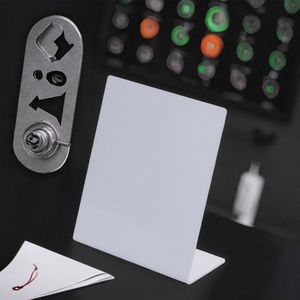 Factory Supply OEM Brand Mini Tag NFC White Blank Printable PVC RFID Smart <b>Stand</b> 13.56MHz NTAG216 Hotel Membership Business Card - Product Image 2