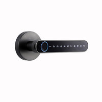 Bouton de porte numérique intelligent One-Touch Enter Verrouillage d'empreintes digitales de haute sécurité Compatible sans clé WiFi pour portes en aluminium bois acier