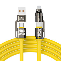 Cable de Carga Multiusos 4 en 1 Personalizado OEM con Carga Rápida y Sincronización de Datos para Cámara IOS y Dispositivos Electrónicos Inteligentes