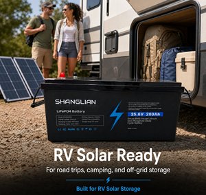 แบตเตอรี่ LiFePO4 25.6V 200Ah 5120Wh กระแสไฟสูงสุด 200A ชาร์จ/ดิสชาร์จ พร้อมระบบ Smart BMS ในตัว สำหรับระบบโซลาร์เซลล์แบบออฟกริด - Product Image 5