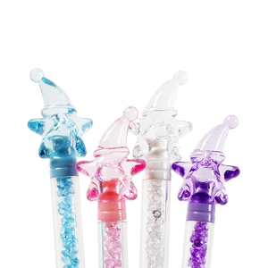 O & Q Kawaii ABS plástico cristal bolígrafo estrella diseño Animal dibujos animados logotipo personalizado laminación impresión promoción barata - Product Image 2