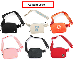 Mini Belt Bag Everywhere Crossbody Waist <b>Pouch</b> Waterproof Nylon Metal Zipper Extra Long Adjustable Strap Yoga Gym Travel Unisex - Product Image 4