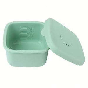Contenants de stockage alimentaire en silicone écologiques sans BPA, conçus sur mesure, 300 ml, empilables, compatibles lave-vaisselle et congélateur, avec couvercles - Product Image 2