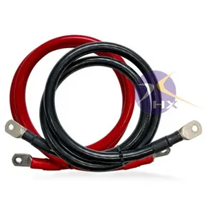 4Awg 24In Kabel Otomotif Kabel Ekstensi Inverter Baterai Pvc atau Kabel Inverter Baterai Tembaga Murni Terisolasi Karet