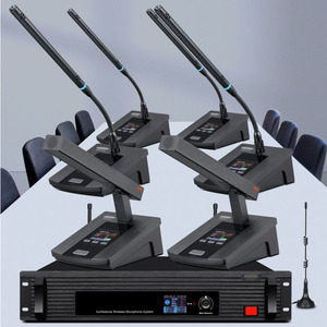 Sistema di Conferenza Wireless Digitale UHF di Alta Qualità, Microfoni da Tavolo Wireless, Microfono a Collo d'Oca Wireless per Presidente e Delegati - Product Image 6