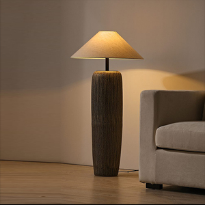 Lampada da Terra All'ingrosso Personalizzabile Multimisura in <span class=keywords><strong>Ceramica</strong></span> e Tessuto Retrò con LED per Mansarda Soggiorno e Camera da Letto - Product Image 2