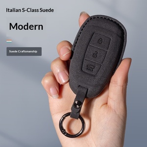 Funda de Piel de Ante para Llave de Coche <span class=keywords><strong>Tucson</strong></span> L 2023 y 2021/<span class=keywords><strong>2022</strong></span>, Estilo Étnico, Hecho en China - Product Image 4