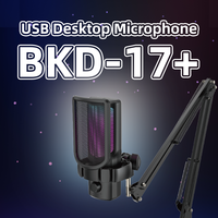 Support de microphone USB de table, bras de montage professionnel pour microphone de studio, diffusion, enregistrement, jeu