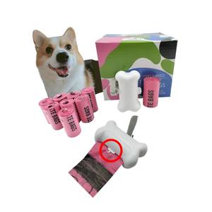 Custom Pink Dog <b>Poop</b> <b>Bag</b> with Eco-Friendly <b>Dispenser</b> 50-Roll Compostable Biodegradable Supplies Plastic Pet <b>Poop</b> <b>Bags</b> - Product Image 1