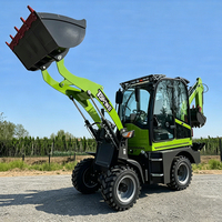 TOPONE Mini Backhoe Loader Listrik 37kW Daya 0.6CBM Kapasitas Bucket Efisiensi Tinggi Penggunaan Pertanian Wheel Loader Dari Shandong Cina