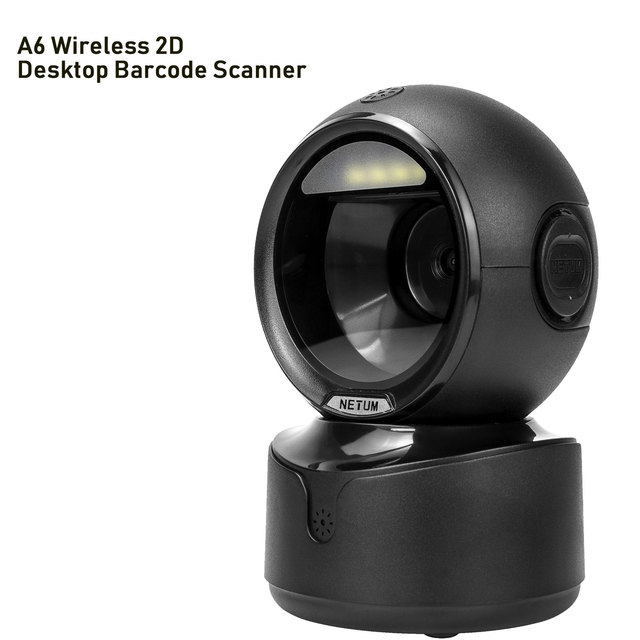 Netum A5 A6 Automatic Flatbed 1D 2D Qr Code Wireless Blue Tooth Handheld Logistic Desk Barcode Scanner
