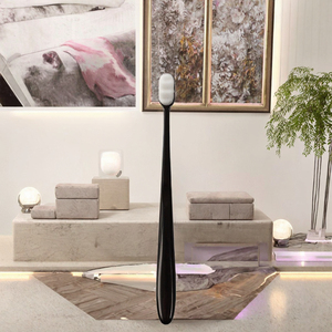 Nano Adult Toothbrush Set with Silicone Brush Head Nylon Soft Bristles Plastic Handle Ergonomic Design Home & Commercial Use - Product Image 3